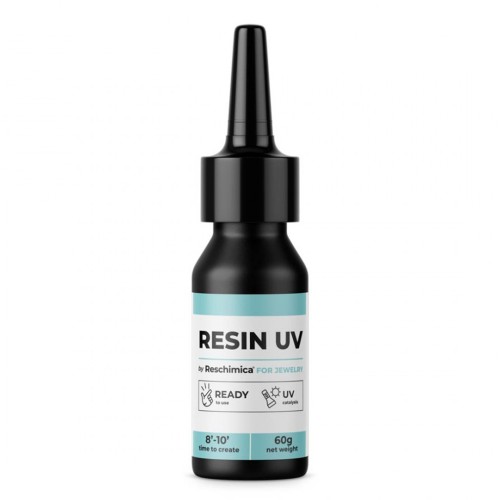 Resina UV Reschimica con filtro anti-ingiallimento - Trasparente x 60 g
