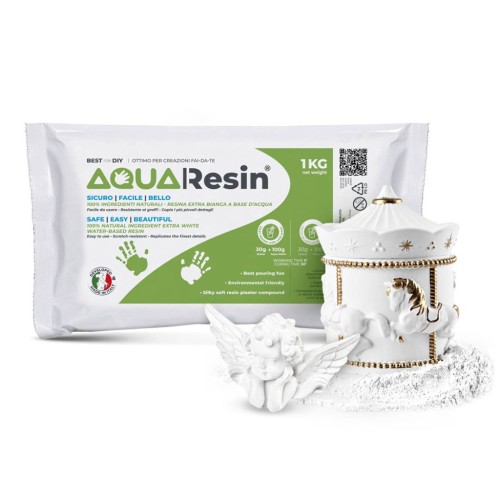 Gesso in polvere Aqua Resin - Bianco x 1 kg