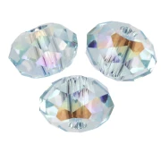 Perla rotonda appiattita PureCrystal 5040 6 mm - Light Azore Shimmer 2X x1
