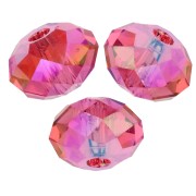 Perla rotonda appiattita PureCrystal 5040 6 mm - Padparasha Shimmer 2X x1