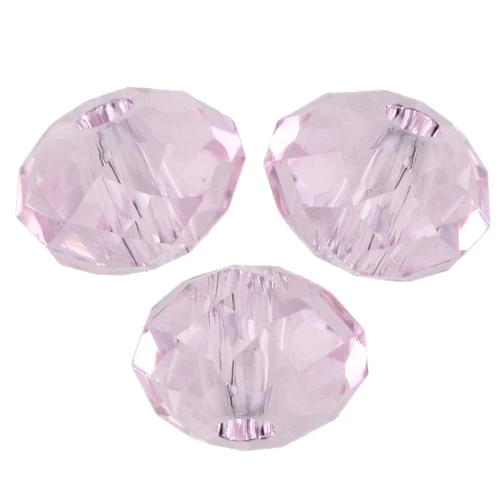 Perla rotonda appiattita PureCrystal 5040 6 mm - Rosaline x1