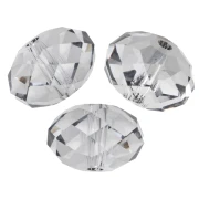Perla rotonda appiattita PureCrystal 5040 8 mm - Crystal Urban Grey x1