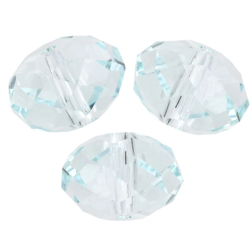 Perla rotonda appiattita PureCrystal 5040 8 mm - Light Azore x1
