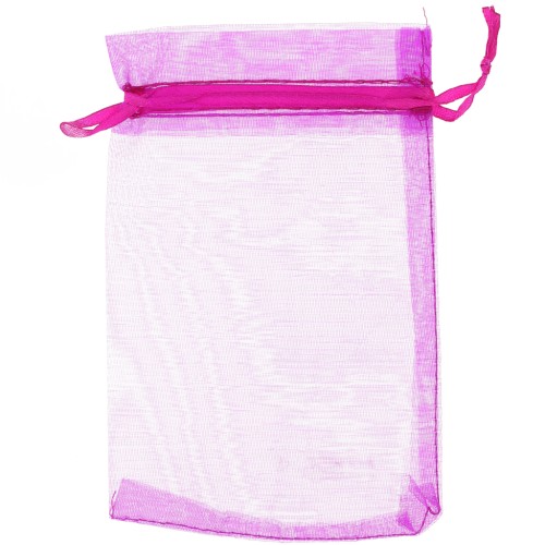 Sacchetti Organza mm. 95x150 Hot Pink x20