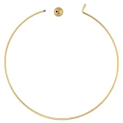 Bracciale con chiusura a sfera avvitata da 62 mm - Acciaio inossidabile 304 Dorato x1