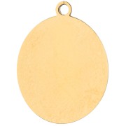 Ciondolo ovale 19x15 mm con stampa UV