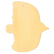 Pendente a forma di uccello 35x31 mm - motivo floreale - Acciaio inossidabile 304 Dorato x1