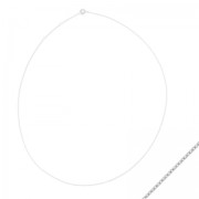 Girocollo ovale mm.1 rodiato HQ x50cm|raw }}