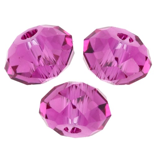 Perla rotonda appiattita Swarovski 5040 6 mm - Fucsia x1