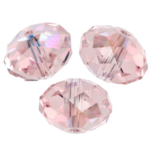 Perla rotonda appiattita Swarovski 5040 8 mm - Rosaline Shimmer 2X x1
