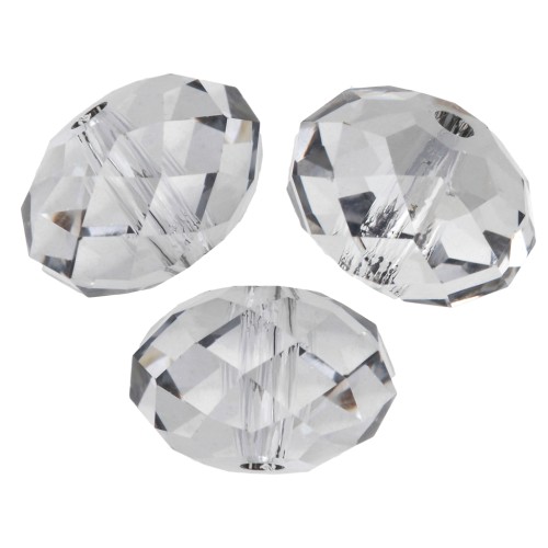 Perla rotonda appiattita Swarovski 5040 8 mm - Crystal Urban Grey x1