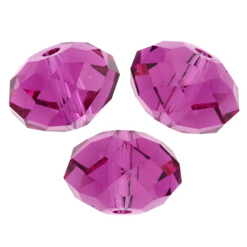 Perla rotonda appiattita Swarovski 5040 8 mm - Fucsia x1