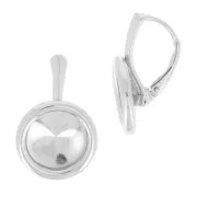 Monachelle per cabochon Rivoli 1122 12mm Argento 925   x2