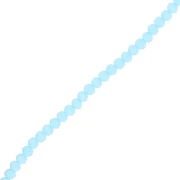 Perla a disco sfaccettate - rotonde appiattite - 4,5x4 mm Sky Blue Frosted x 40 cm