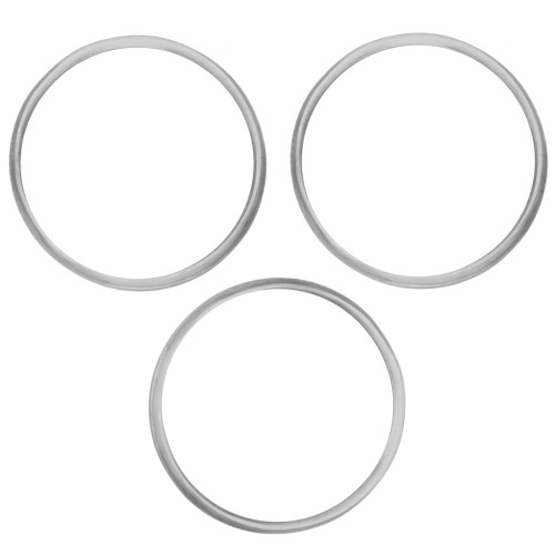 Anelli di montaggio e intreccio circolari da 16 mm - Filo tondo - Acciaio inossidabile 304L x20