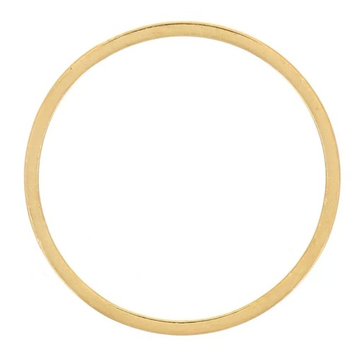 Anelli di montaggio e intreccio circolari da 16 mm - Acciaio inossidabile 304L Dorato x20