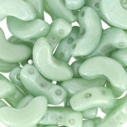 Arcos® di Puca® 5x10 mm Opaque Light Green Ceramic Look x10g|raw }}