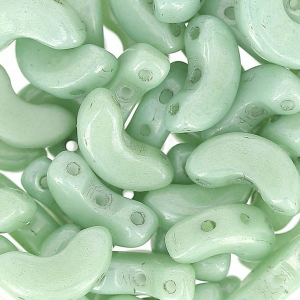 Arcos® di Puca® 5x10 mm Opaque Light Green Ceramic Look x10g