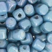 Minos® di Puca® 2.5x3 mm Chalkwhite Blue Ceramic Look x5g