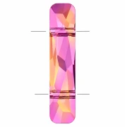 Perla a 2 fori - Column bead Swarovski 5535 23,5x5 mm - Crystal Astral Pink x1