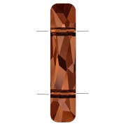 Crystal - Perla a 2 fori - Column bead Swarovski 5535 23,5x5 mm - Crystal Red Magma x1 Perla a 2 fori - Column bead Swarovski 5535 23,5x5 mm - Crystal Red Magma x1