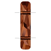 Perla a 2 fori - Column bead Swarovski 5535 23,5x5 mm - Crystal Red Magma x1