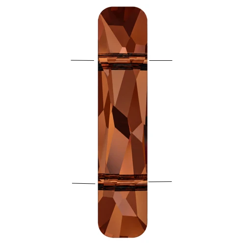 Perla a 2 fori - Column bead Swarovski 5535 23,5x5 mm - Crystal Red Magma x1