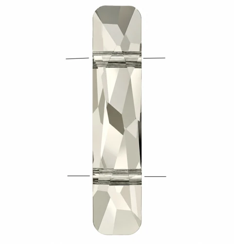 Perla a 2 fori - Column bead Swarovski 5535 23,5x5 mm - Crystal Silver Shade x1