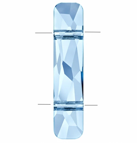 Perla a 2 fori - Column bead Swarovski 5535 23,5x5 mm - Acquamarina x1