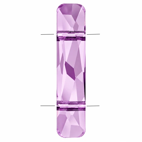 Perla a 2 fori - Column bead Swarovski 5535 23,5x5 mm - Light Amethyst x1
