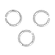 Anellini aperti mm. 7x1 Placcatura argento fino x50|raw }}
