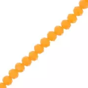 Orange clair - Tonde schiacciate sfaccettate mm. 8x6 Orange clair x40cm Tonde schiacciate sfaccettate mm. 8x6 Orange clair x40cm