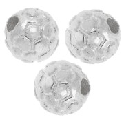 Pallina - Perla rotonda - pallone da calcio da 5 mm - Argento 925 x1 Perla rotonda - pallone da calcio da 5 mm - Argento 925 x1