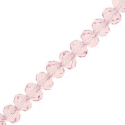 Perline sfaccettate rotonde - rotonde appiattite -8x6 mm Rosa chiaro x39cm|raw }}