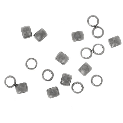 Schiaccini mm. 2 placcatura argento antico x200