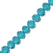 Tonde schiacciate sfaccettate mm. 8x6 Indicolite x38cm|raw }}