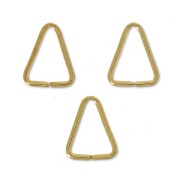 Anellini aperti triangolari mm. 7x5x0.6 Dorato con oro fino x50|raw }}