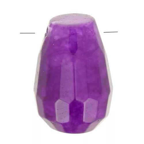 Goccia sfaccettata mm.6.5x10 Violet Agate x1
