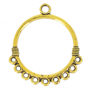 Separatori tondi mm. 32 dorato antico x2