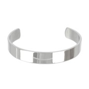 Bracciale polsino piatto 12 mm Acciaio inox x1
