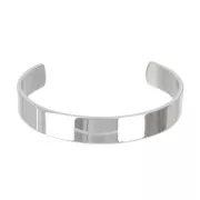 Bracciale polsino piatto 12 mm Acciaio inox x1