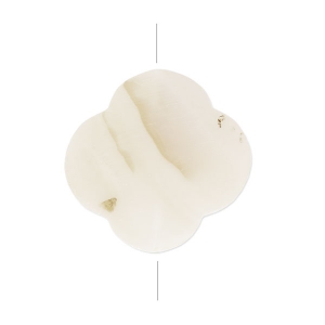 Fiore in madreperla 20 mm Naturale x1