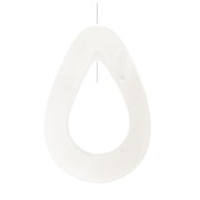 Goccia forata in madreperla 35 mm Naturale x1|raw }}