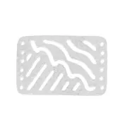 Separatore martellato 6 file 30x20 mm argentato satinato x1