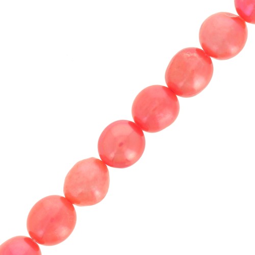 Olive irregolari colorate mm. 9x8 Rosso Chiaro x6