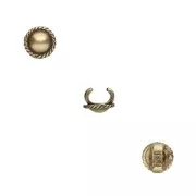 Passante da stringere per cordone 5 mm bronzo x1