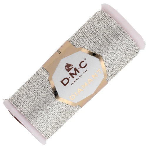 Filo da ricamo DMC Diamant Argentato (D168) x35m