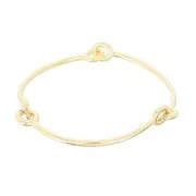 Bracciale giunco articulato mm.65 light gold HQ x1