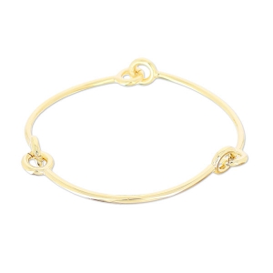 Bracciale giunco articulato mm.65 light gold HQ x1