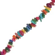 Frammenti di conchiglie madreperla mm. 8-11 multicolore x 80 cm|raw }}